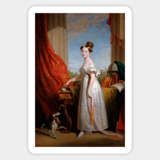 Portrait of Princess Victoria of Kent (1819-1901), later Queen Victoria - Unknown Sticker